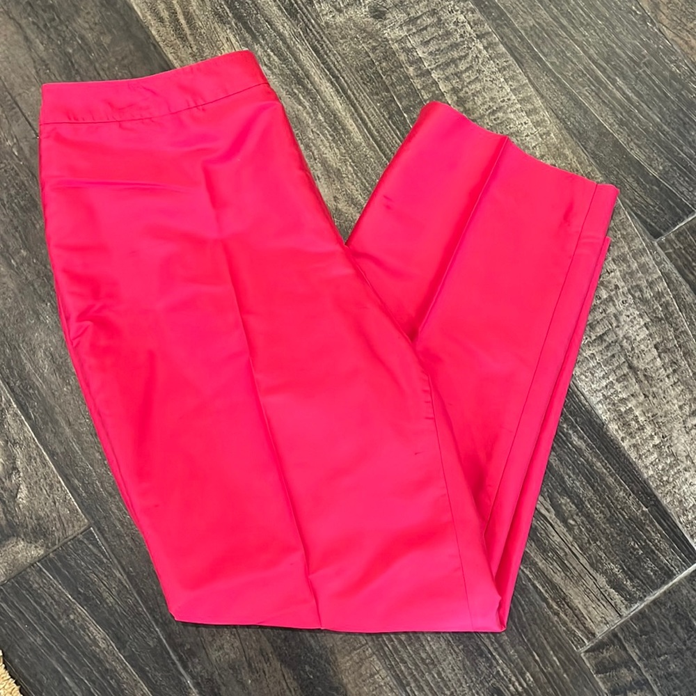 Used Kate Hill (14) Silk Pants - Hot Pink